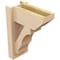 Ekena Millwork 6-in W x 12-in D x 16-in H Balboa Slat Rough Cedar Woodgrain TimberThane Outlooker, Primed Tan OUTUR060X12X16BOA24RCPR - alternate 2
